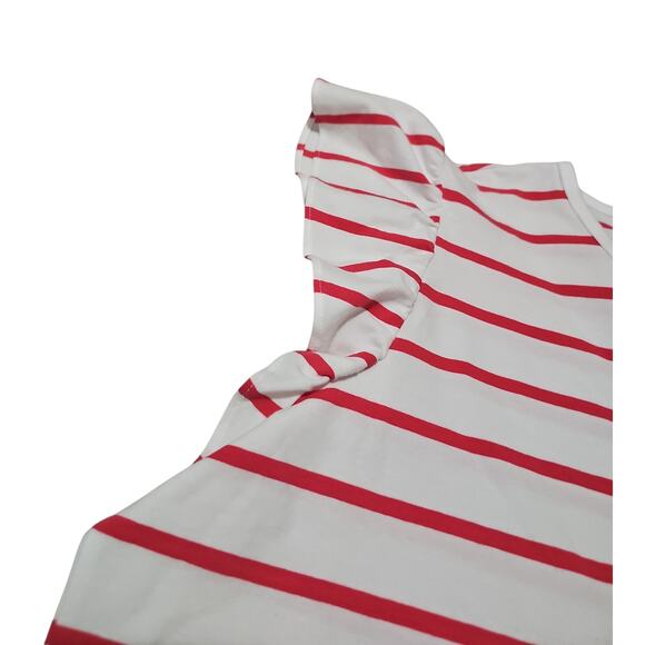 NWT Brooks Brothers Crewneck Top Womens XL Red White Stripes Preppy Coastal - Picture 4 of 8